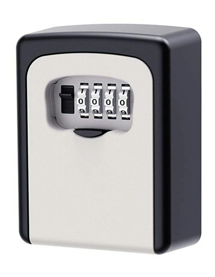 Wall Mountable Key Lock Box in Black