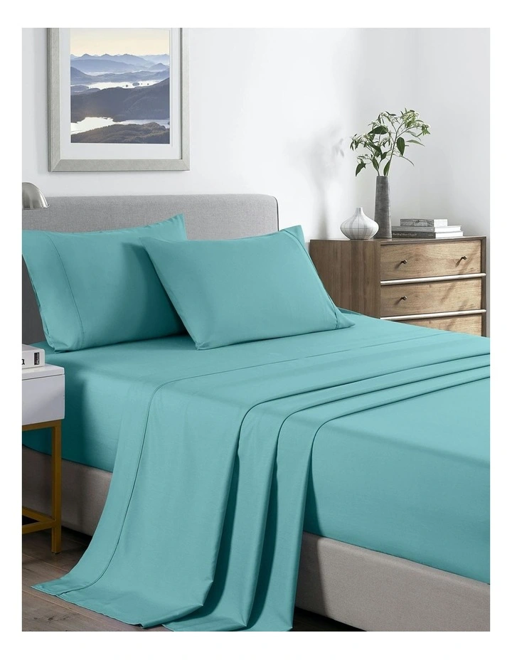 Bamboo Cooling Sheet Set in Aqua