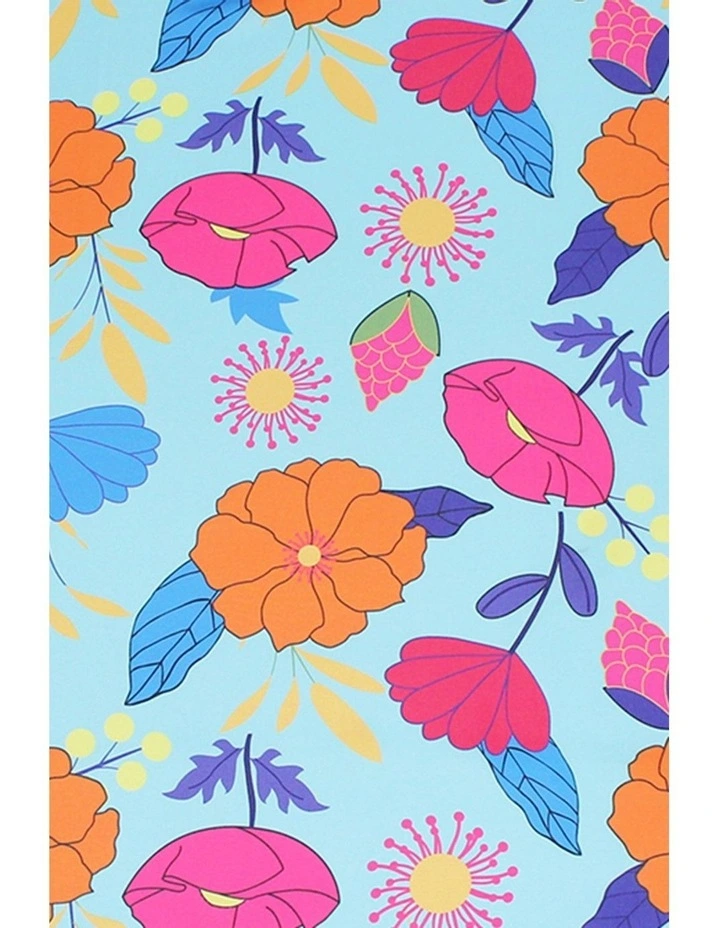 Floreto Large Hair Scarf in Blue