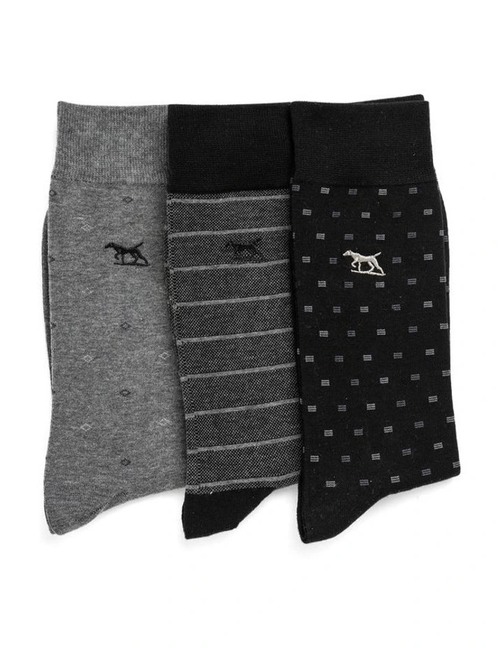 Seafcliff Sock 3 Pack in Multi