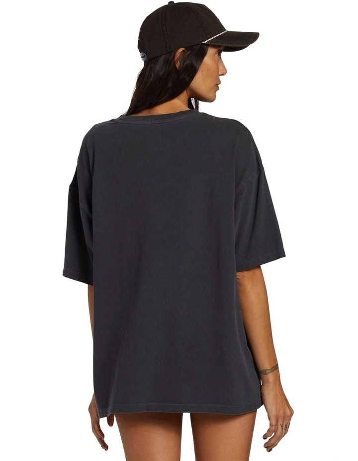 True Boy Coral Gardener T-shirt in Black Sands