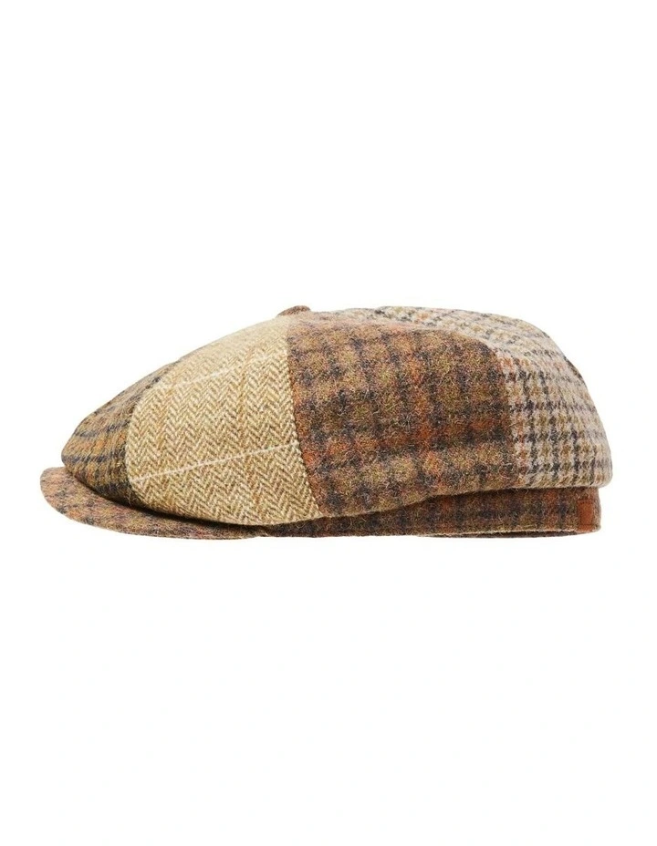 Adam Patchwork Baker Boy Cap in Multi