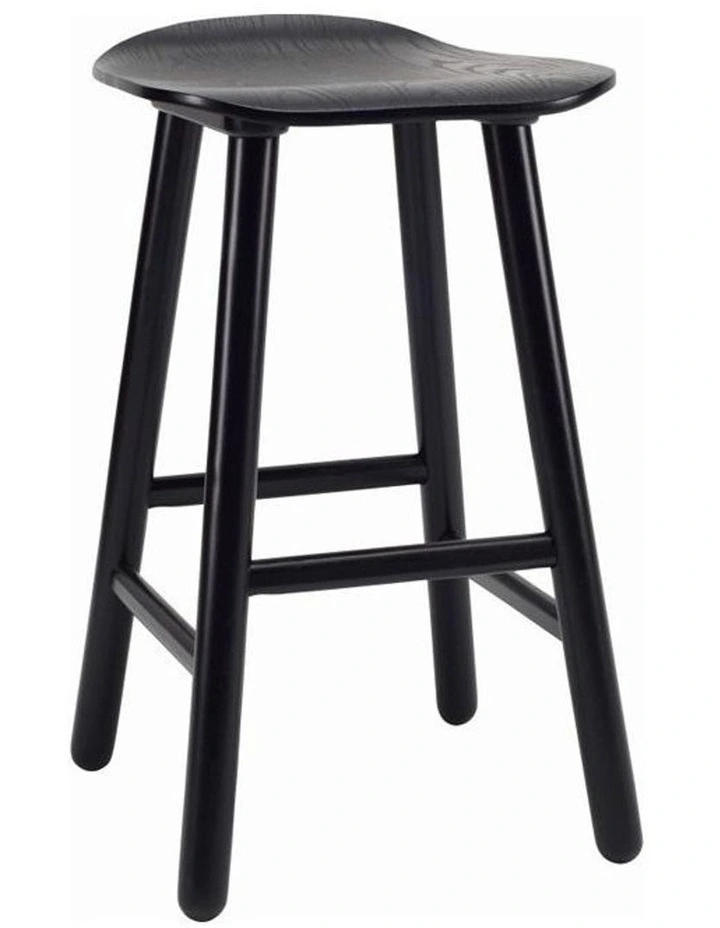 Hetty Counter Stool Black Ash Veneer