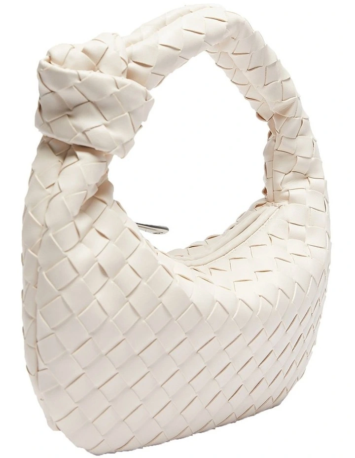 Bazz Weave Bag In Bone