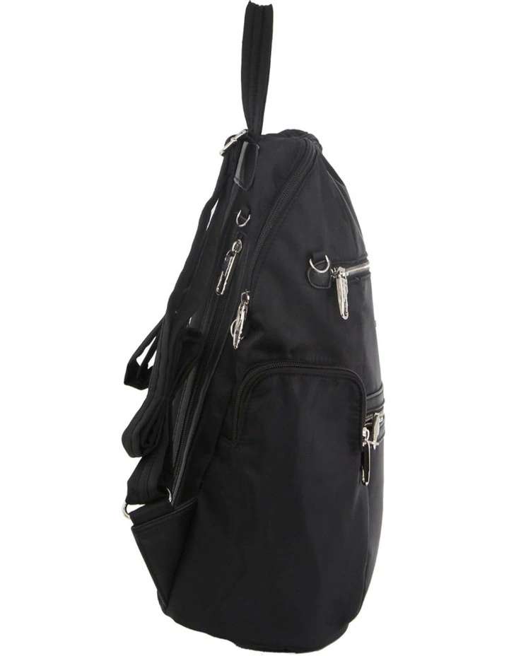 Anti-Theft Backpack Bag in Black