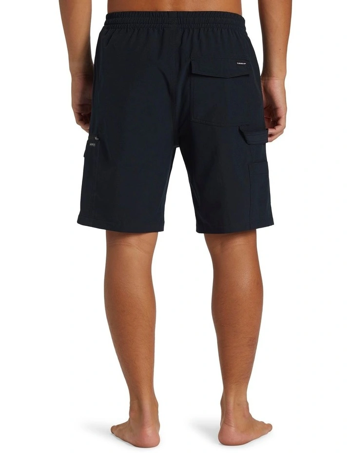 Taxer Cargo 19 Amphibian Boardshorts in Black