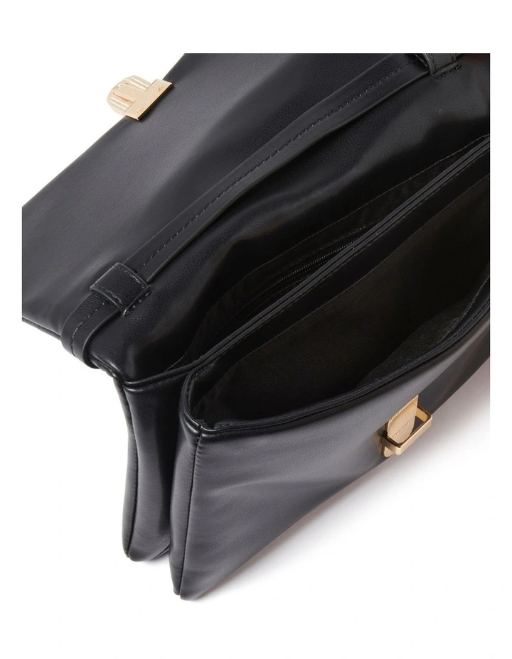 Sara Soft Lock Bag in Black