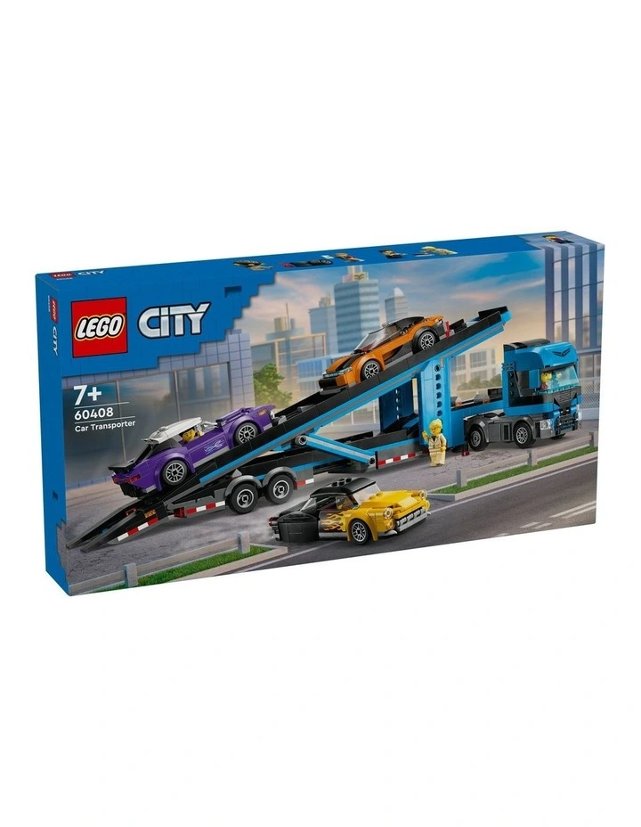 City Car Transporter Truck with Sports Cars 60408