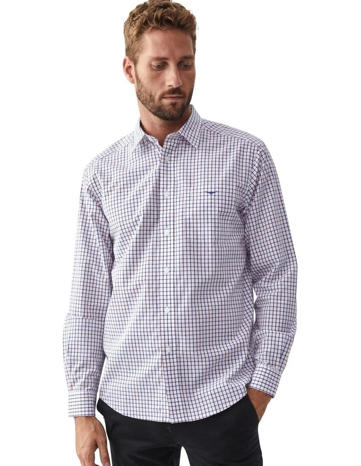 Collins Check Long Sleeve Shirt in Multi