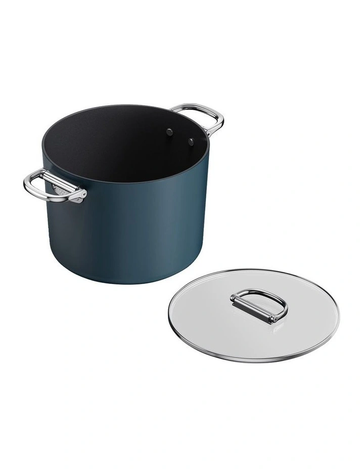 Space Non-stick Stock Pot and Lid 25cm in Midnight Blue