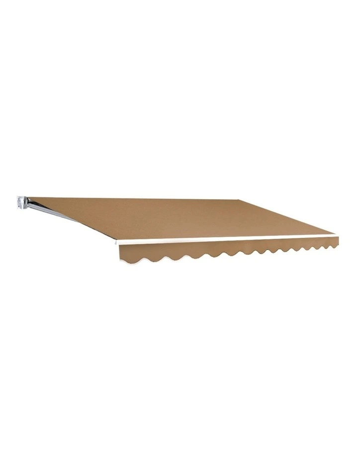 Retractable 4Mx2.5M Folding Arm Awning in Beige