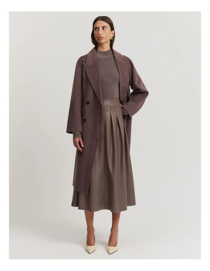 Verified Australian Merino Mock Neck Knit in Truffle Marle