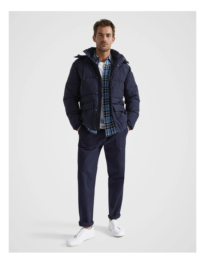 Heritage Puffer Jacket in Midnight Blue