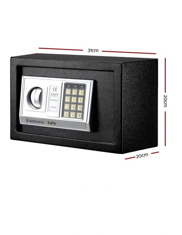 Electronic Digital Security Box 8.5L Black