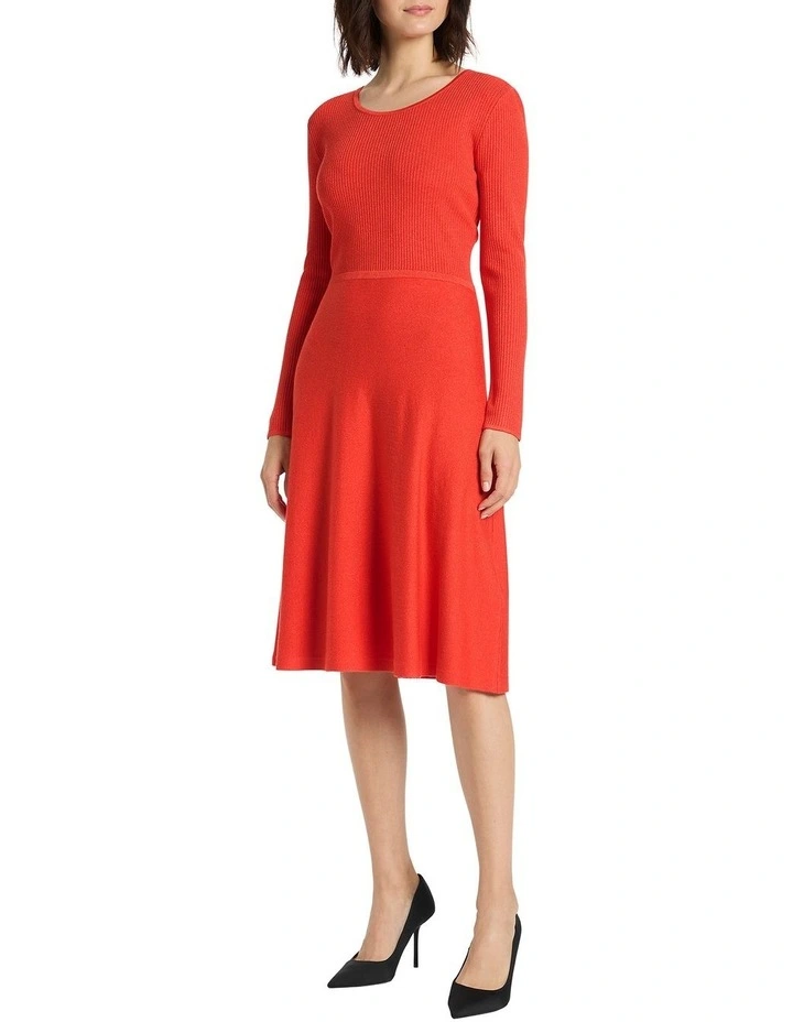 Sawyer Shimmer Knit Dress in Saffron Sparkle