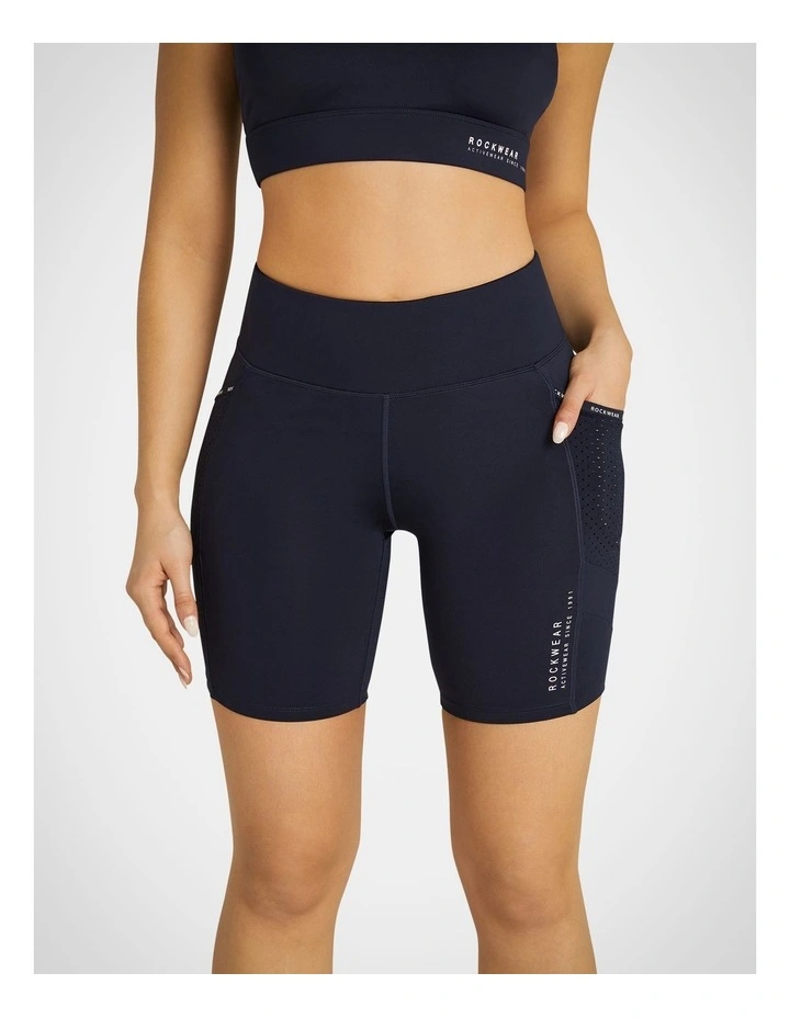 Asana Pocket Bike Shorts in Indigo