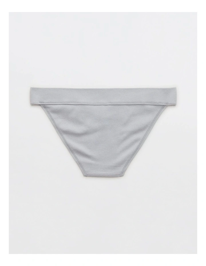 Seamless Ultra Low Rise Bikini Underwear in Medium Heather Gray