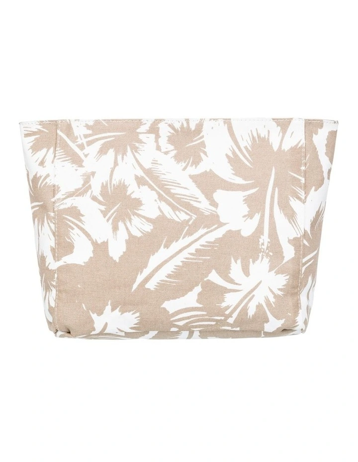 Love Is Blue Small Clutch in Warm Taupe Happy Hibiscus