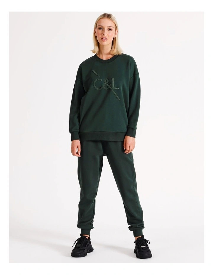 Core Logo Sweater in Green