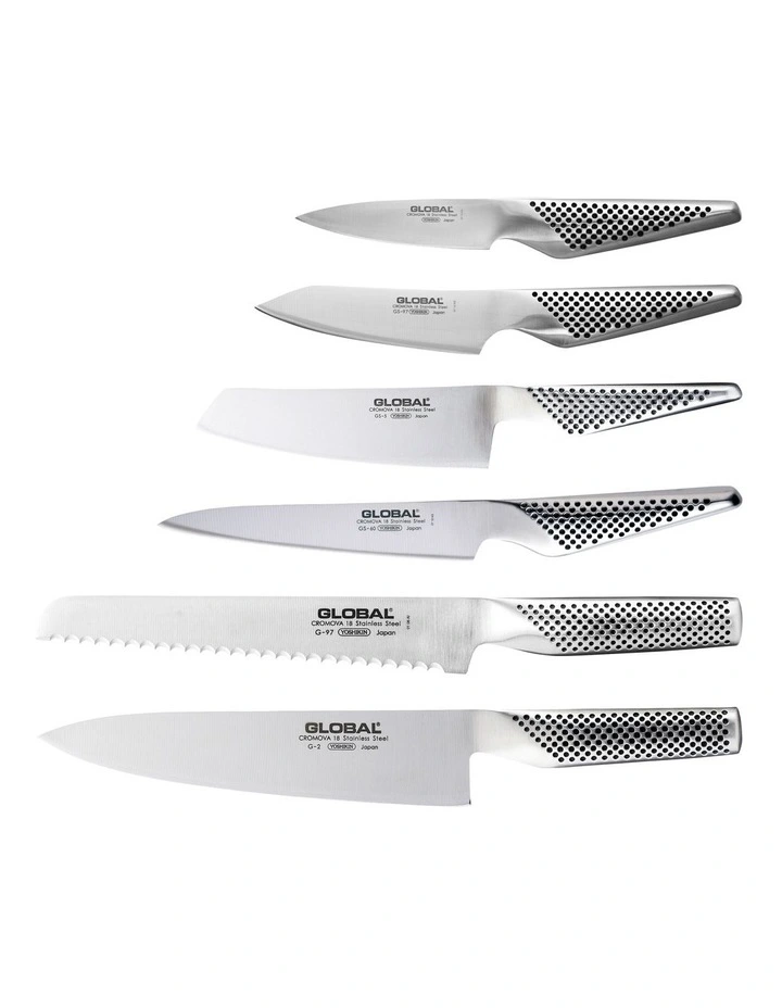 Hashira 7 Piece Knife Block Set Walnut