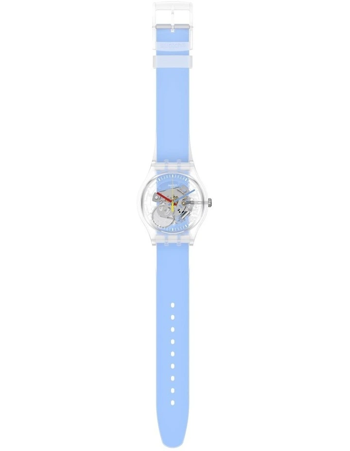 Clearly Stripped Watch in Blue