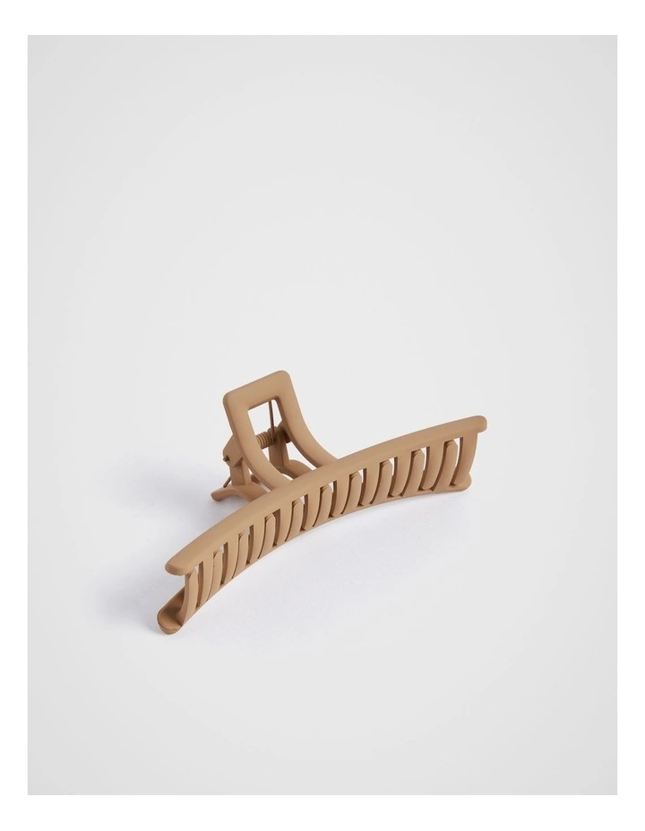 Skinny Hair Claw in Beige