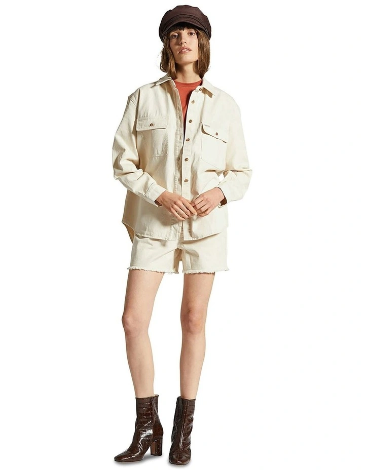 Bowery Boyfriend Overshirt in Natural