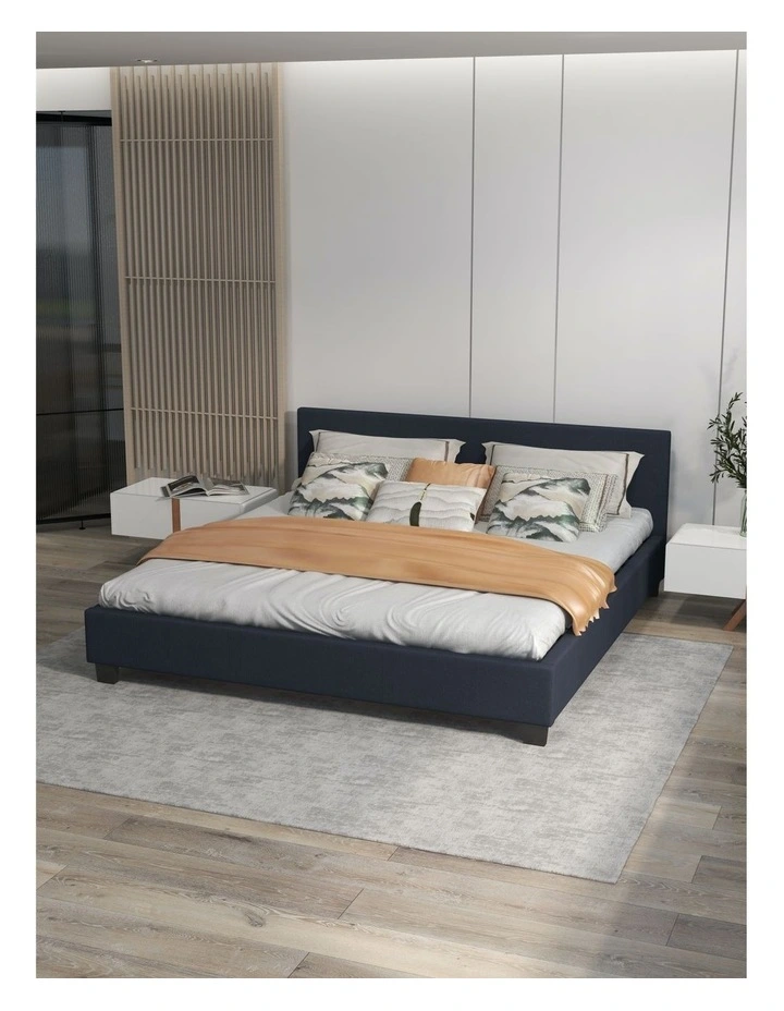 Milano Sienna Luxury Bed with Headboard (Model 2) in Charcoal