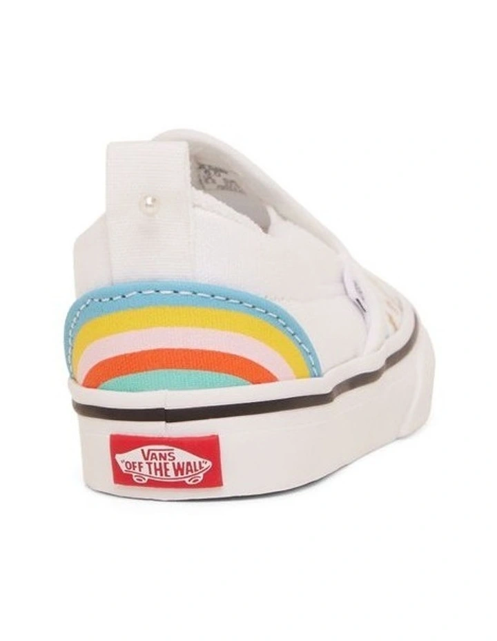 Slip On V Rainbow Infant Sneakers in Rainbow