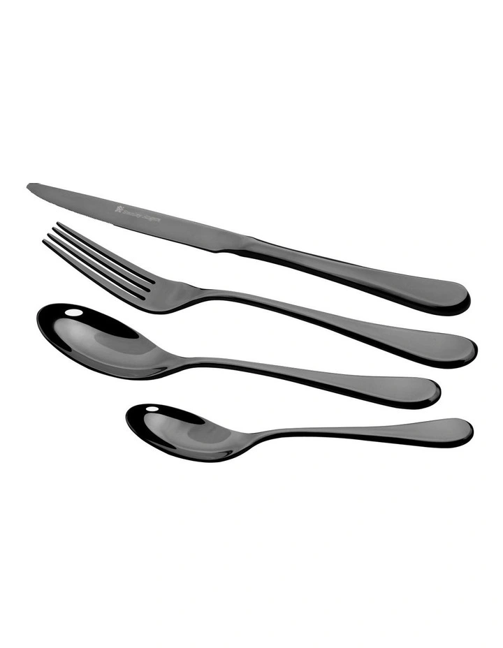 Chelsea 24 Piece Cutlery Set in Onyx
