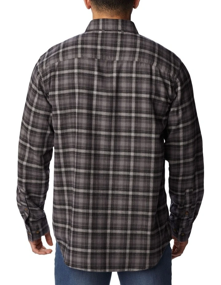 Cornell Woods Flannel Long Sleeve Shirt in City Grey Tartan