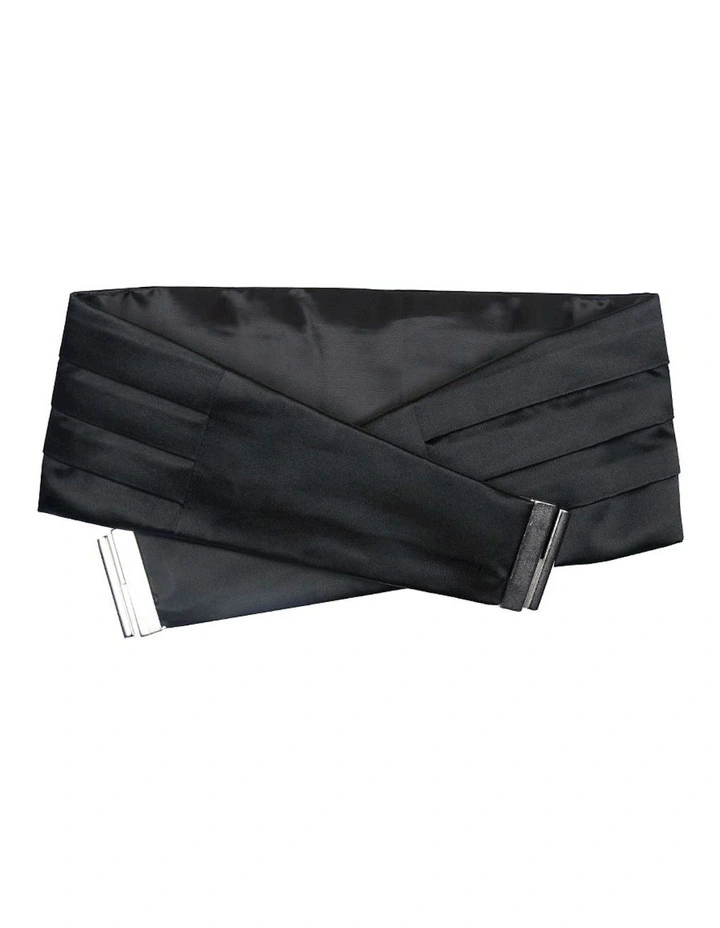 Silk Cummerbund in Black