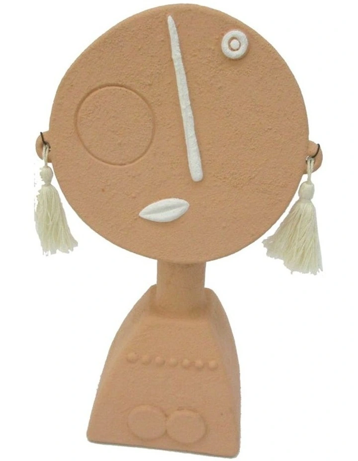 Coral Tribal Lady Ornament in Brown