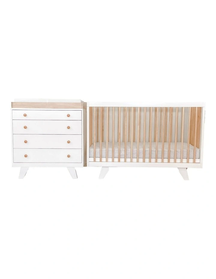 Hudson Cot/Madison Chest Package in Natural