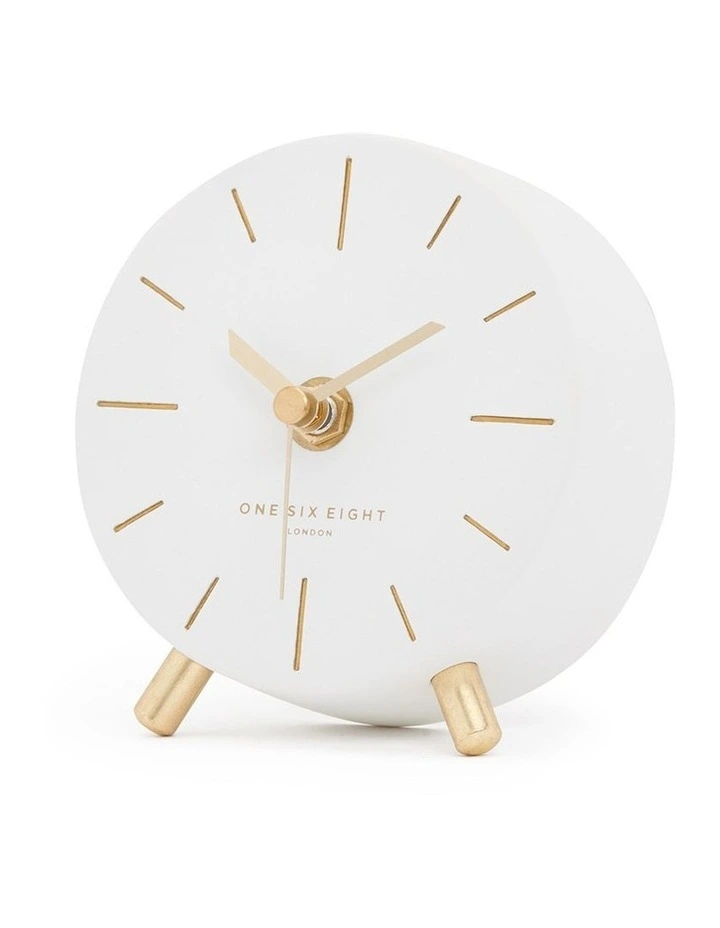 Angelo Silent Mantel Clock White