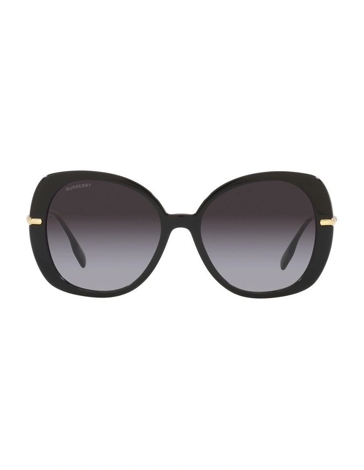 Eugenie Low Bridge Fit Sunglasses in Black