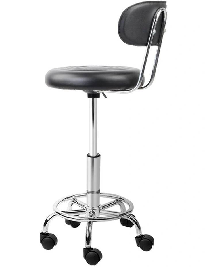Salon Stool Swivel Chair in Black