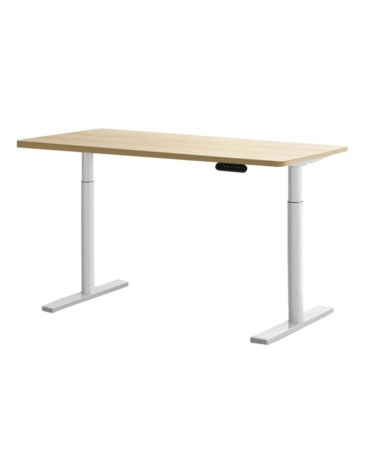 Motorised Adjustable Standing Desk 140cm in Oak