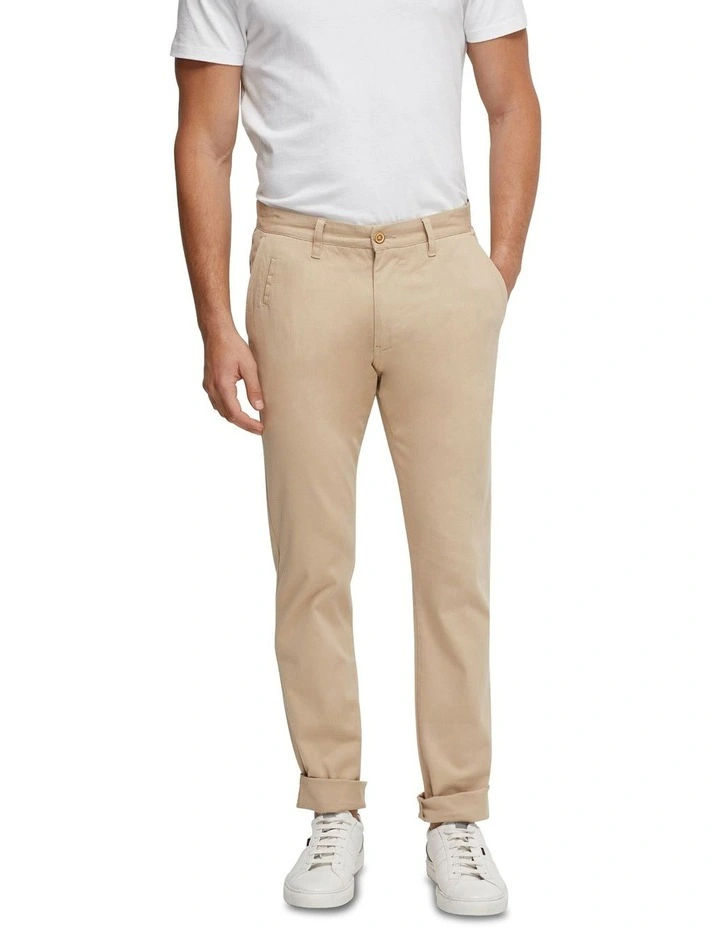 Stretch Skinny Fit Chino in Warm Stone