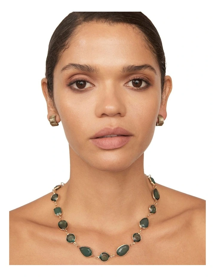 Ocean Jewel Necklace in Emerald