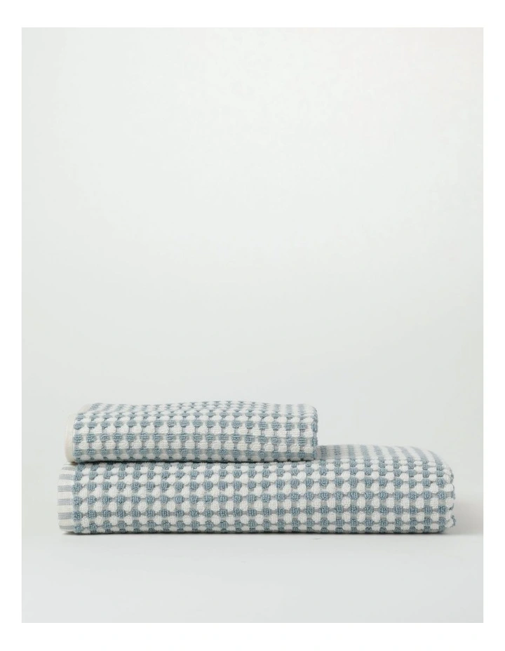 Bamboo Textured Towel Range in Turquoise