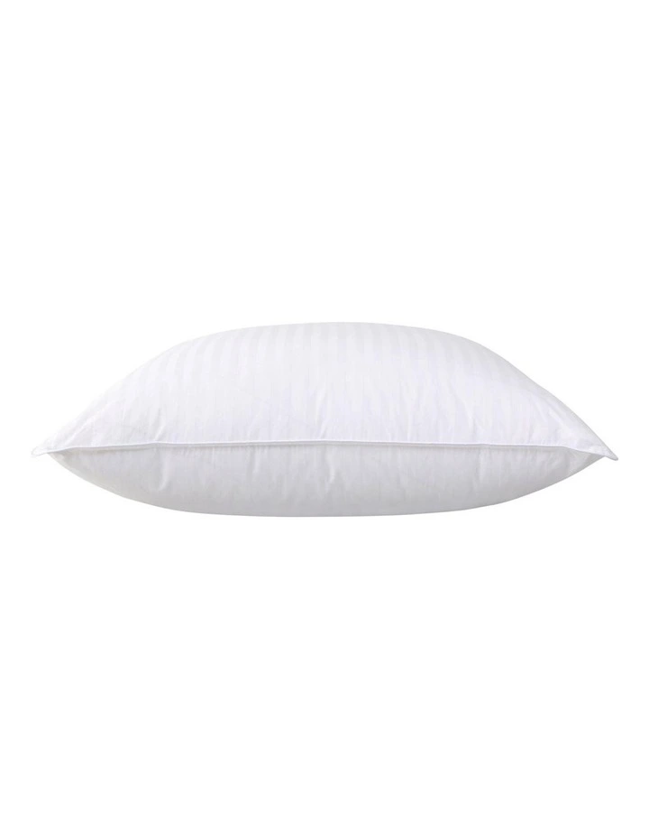 Deluxe 50/50 White Goose Feather & Down Pillow in White