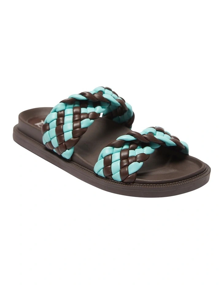 Ghost Sandals In Brown/Turquoise Smooth