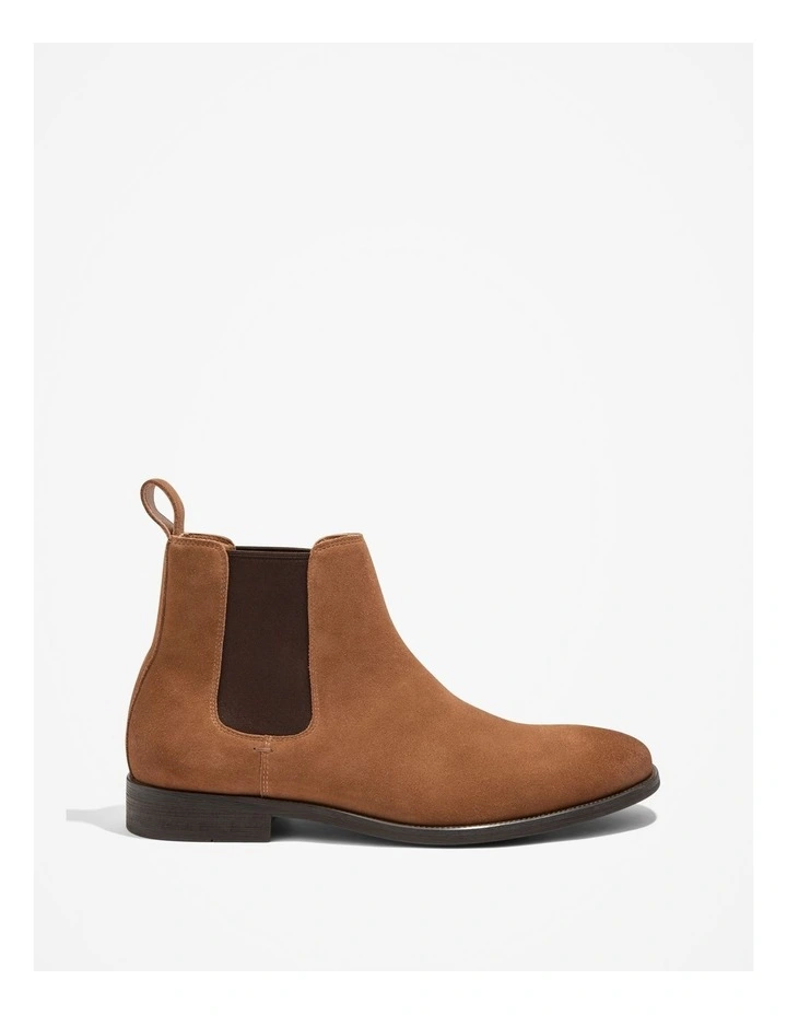 Suede Ryder Boot in Dark Stone
