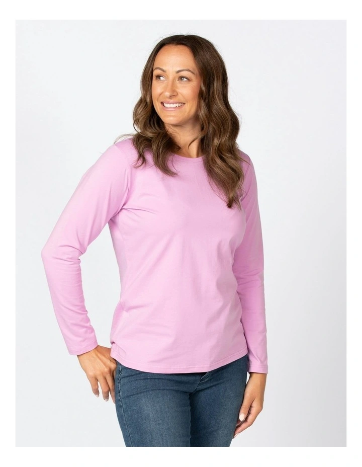 Camp Classic Long Sleeve Tee in Soft Magenta