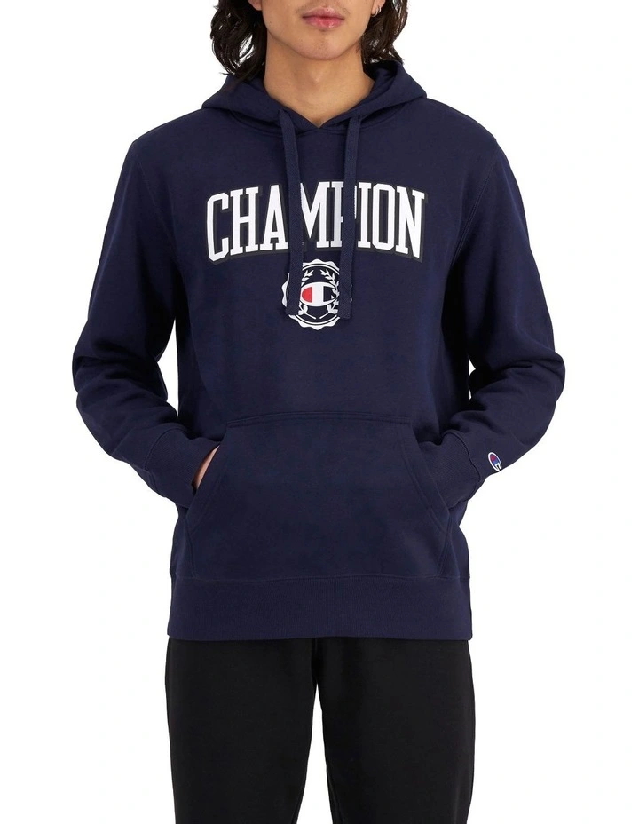 Graphic Hoodie in Navy