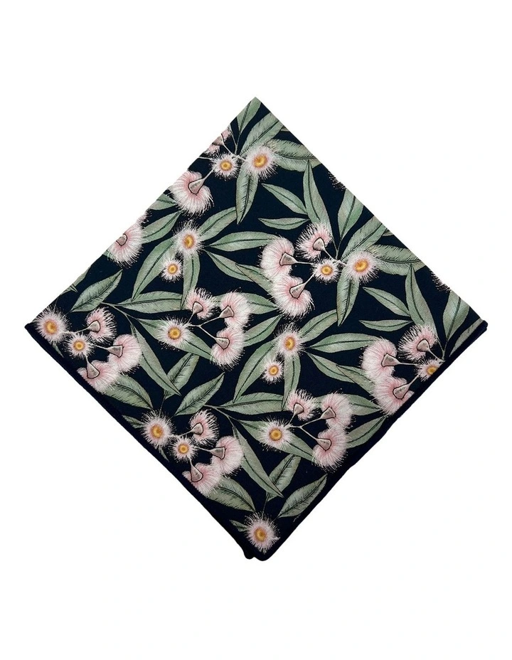 Flowering Gum Pocket Square in Blue Multi