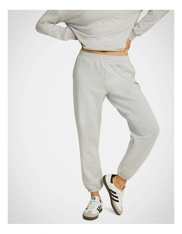 Legacy Fleece Track Pants Light Grey Marle