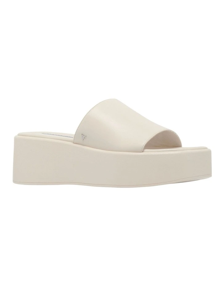 Waterfalls Leather Sandal in Buttermilk