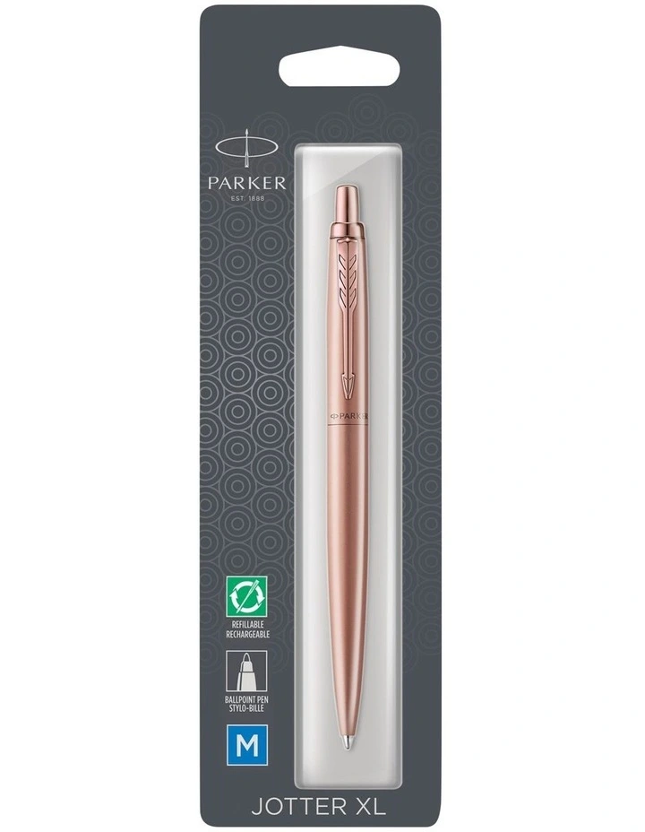XL Monochrome Ballpoint Pen in Rose Gold